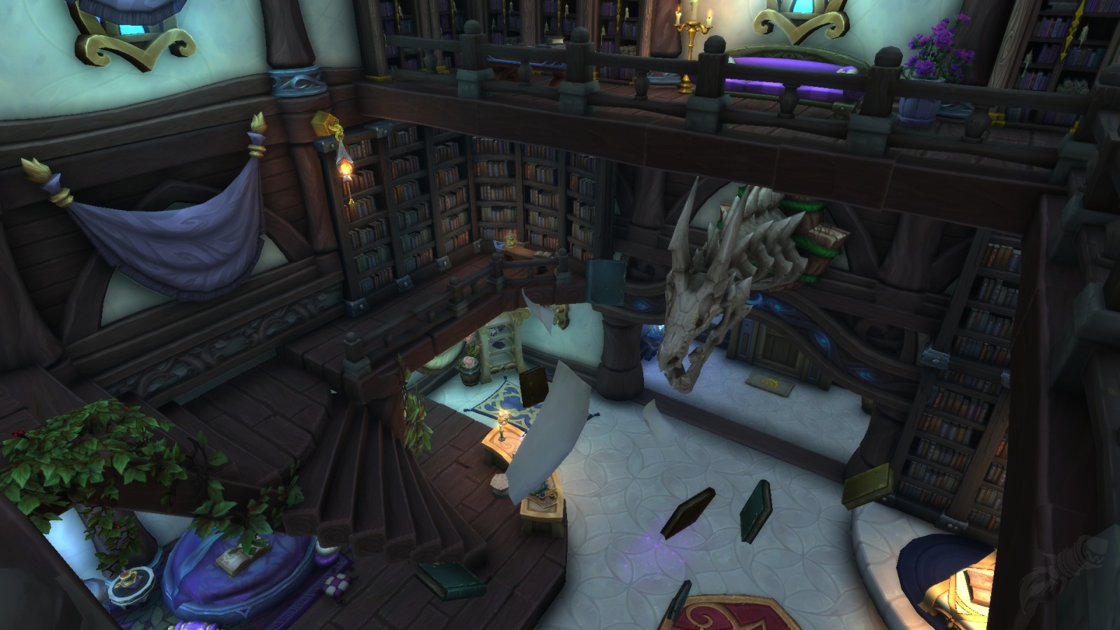 Beauty & the Beast Inspired Library World of Warcraft