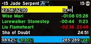 Демонстрация аддона MPlusTimer