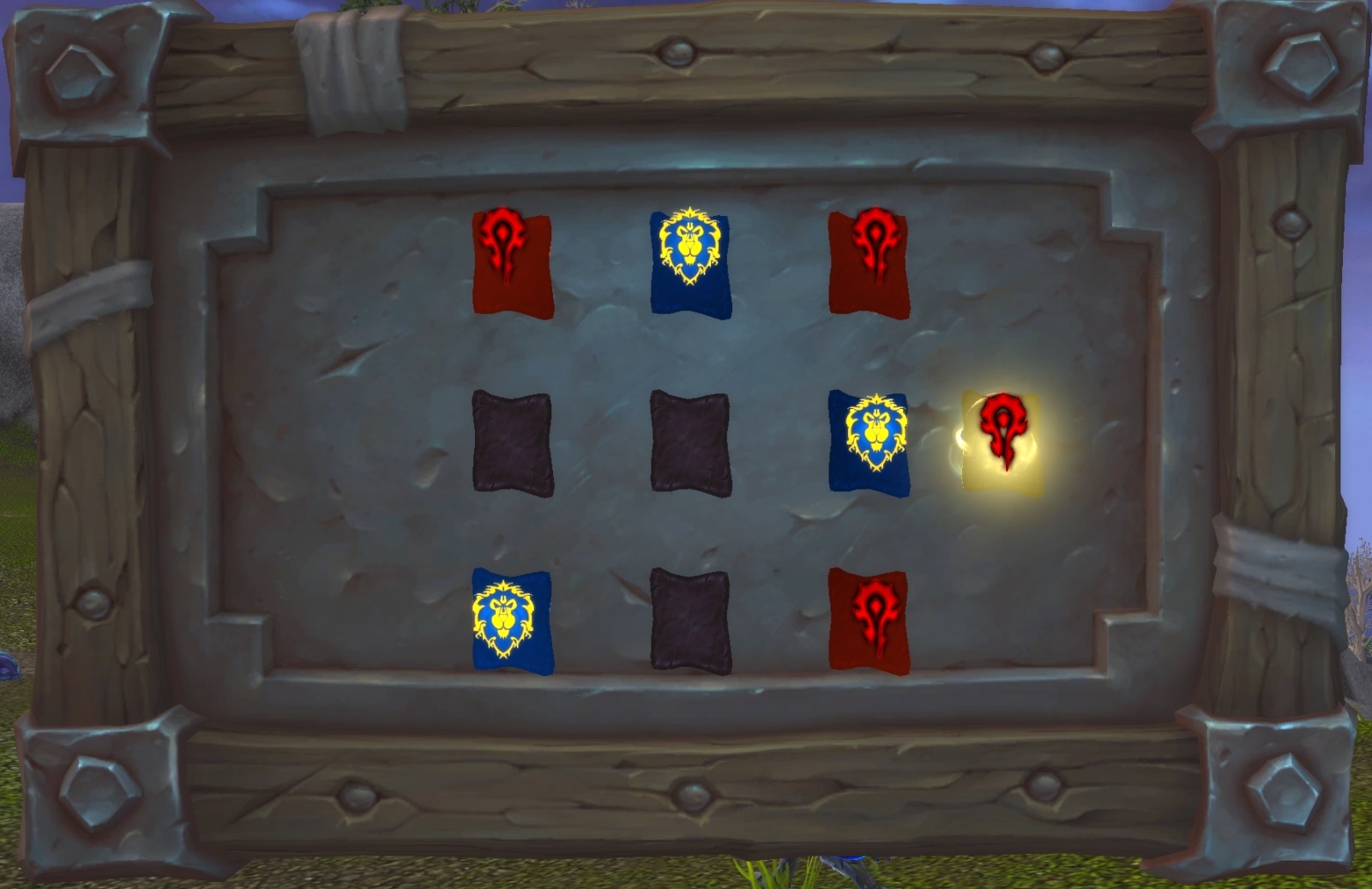 Мини-игра «крестики-нолики» для достижения «Сектантская стратегия»