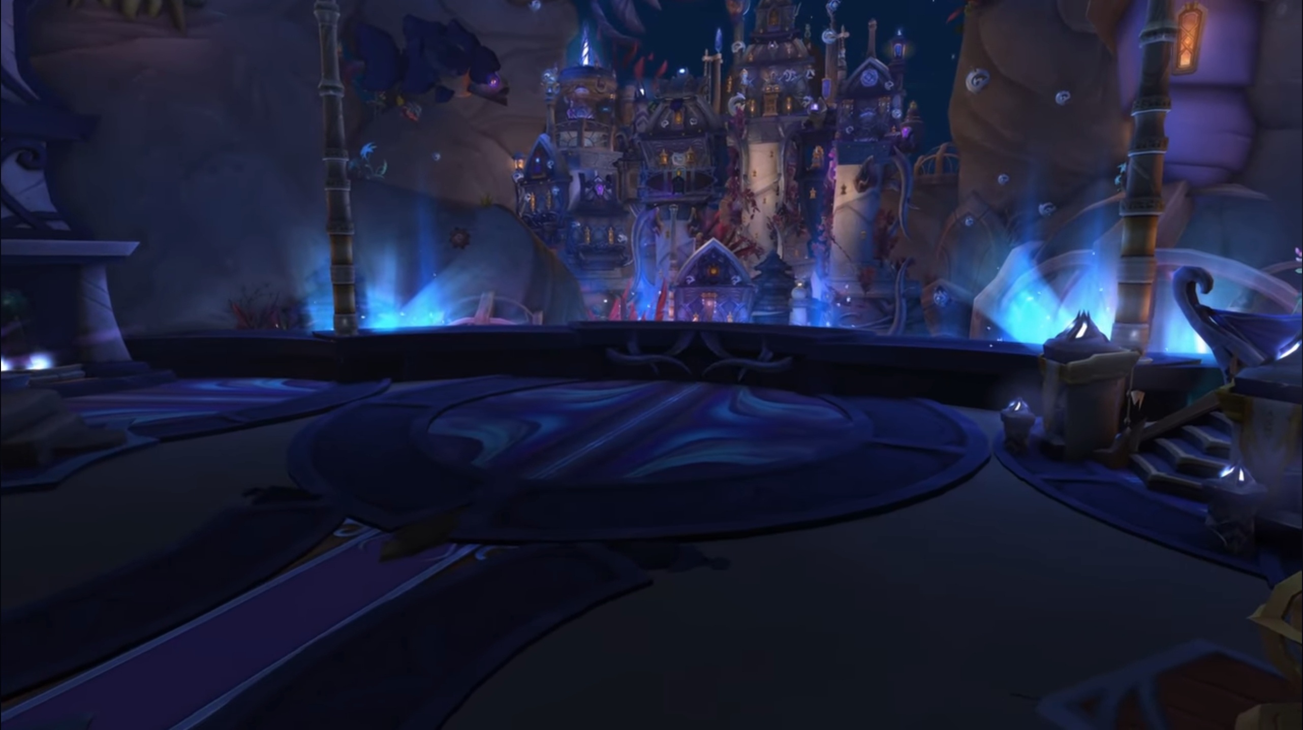 Городской пейзаж из тронного зала