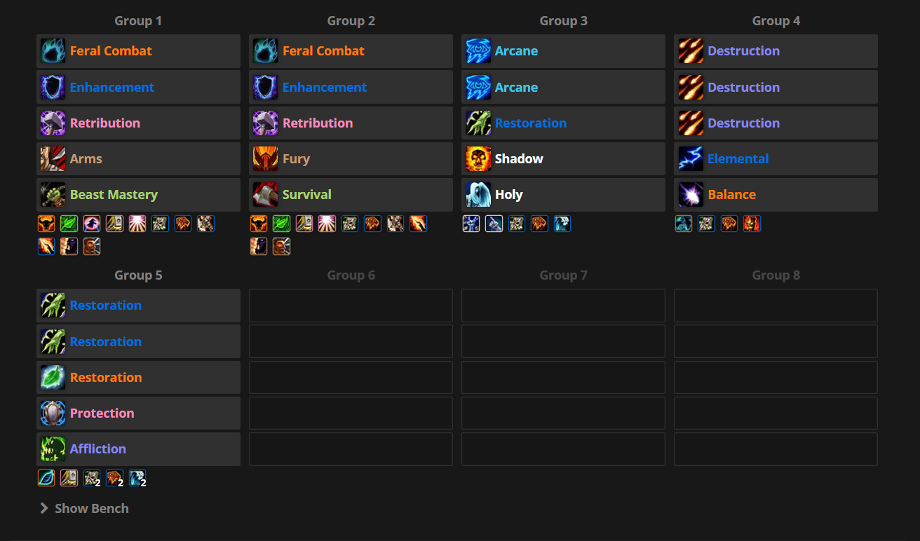 Без Холи-паладина 5 хилов
