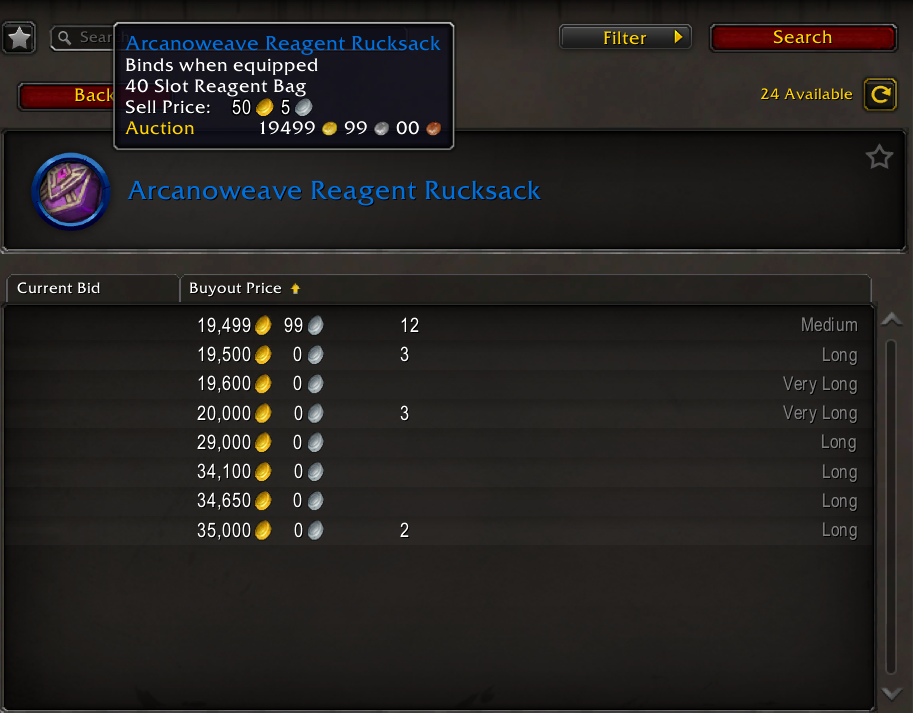 Рюкзак для реагентов из тайной ткани на аукционе