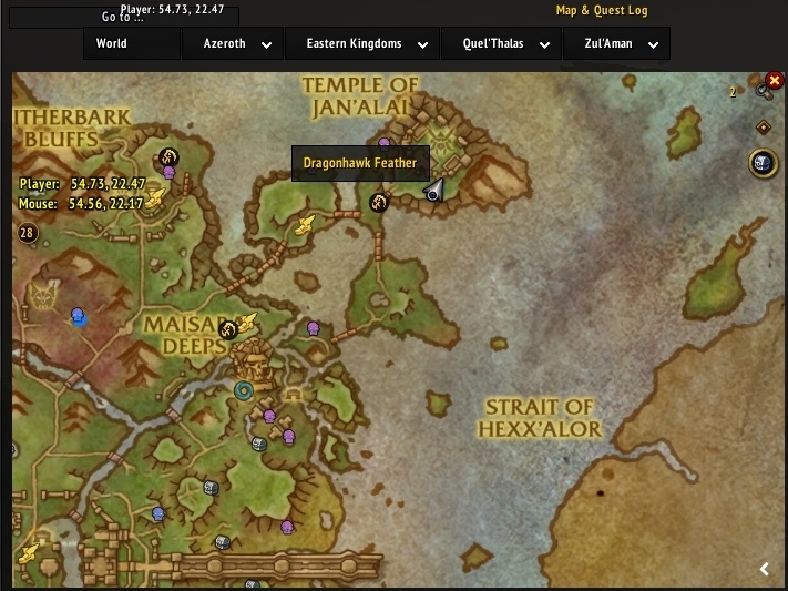 Jan'alai's Chosen Map Location