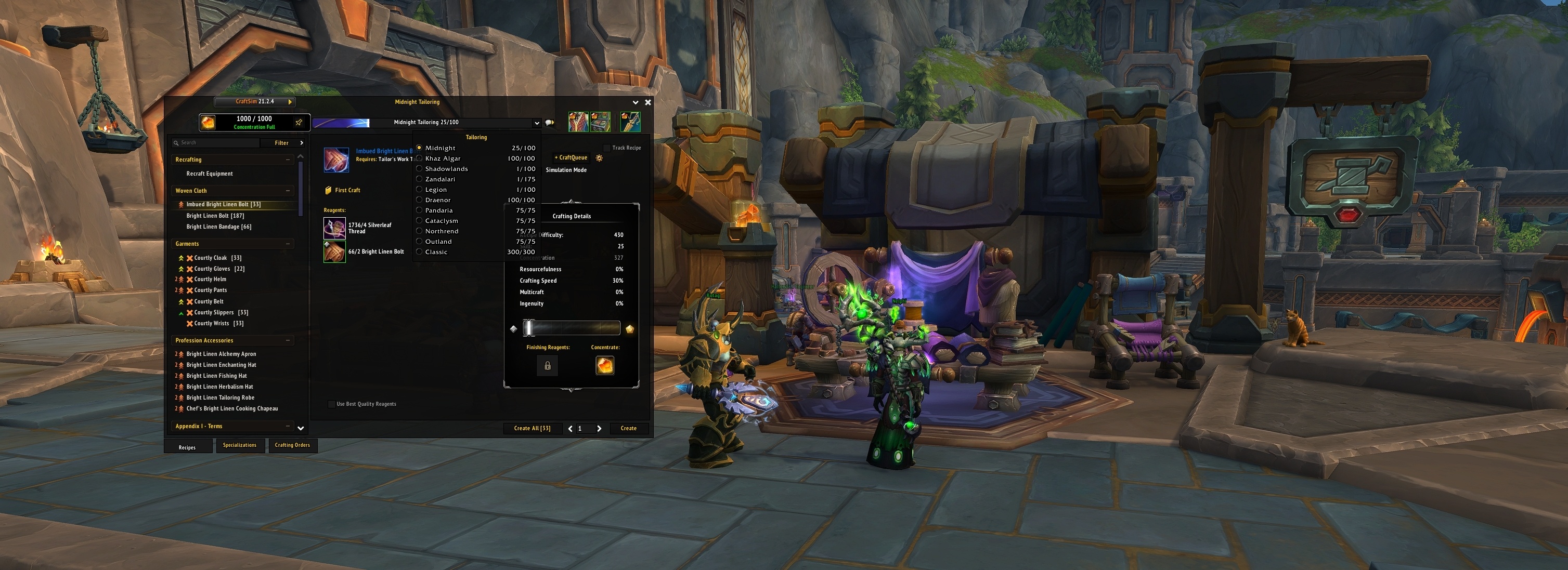 Midnight Crafting in Dornogal