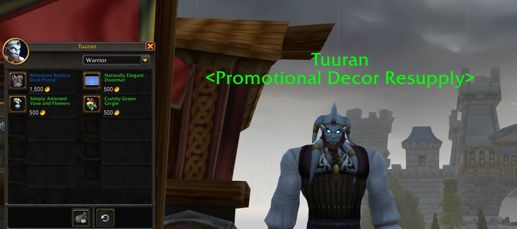 Торговец аукционным декором Тууран в Штормграде