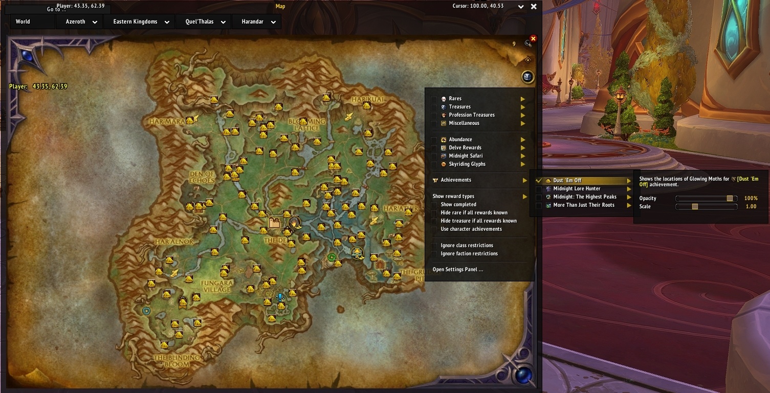 Карта сияющих мотыльков HandyNotes