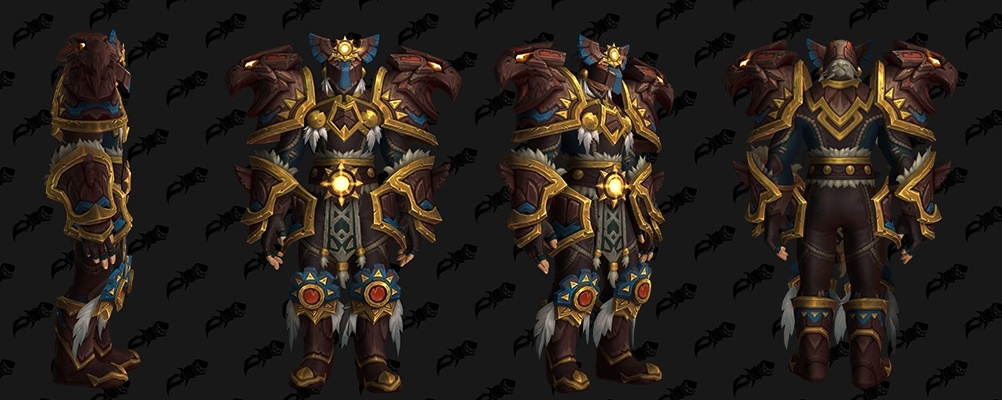 Tauren Sunbringer Armor Set No Cloak