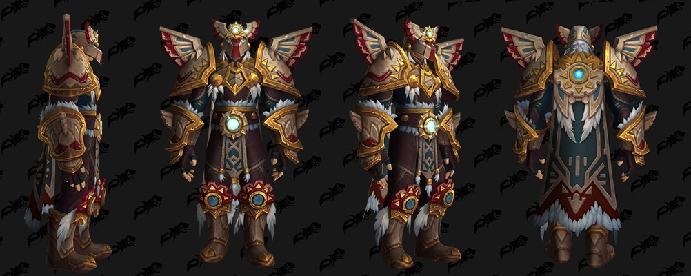 Tauren Blue Sunwalker Armor Set Cloak