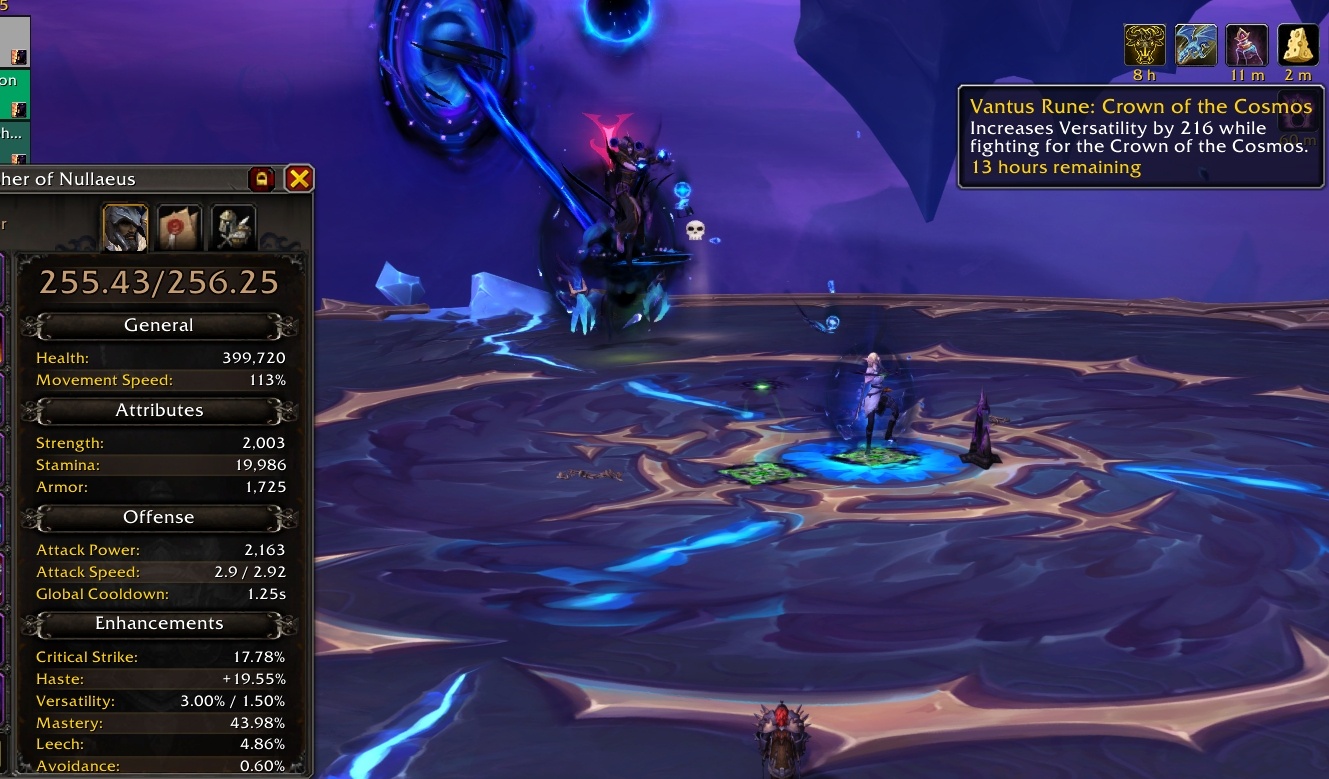 Рунa вантийца более низкого ранга дает 3% универсальности