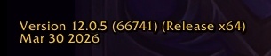 Patch 12.0.5 PTR Build 66741 Release Candidate