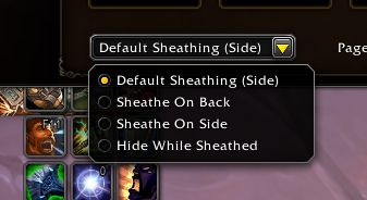 Двуручное оружие не имеет возможности ношения на бедре, в отличие от одноручного.