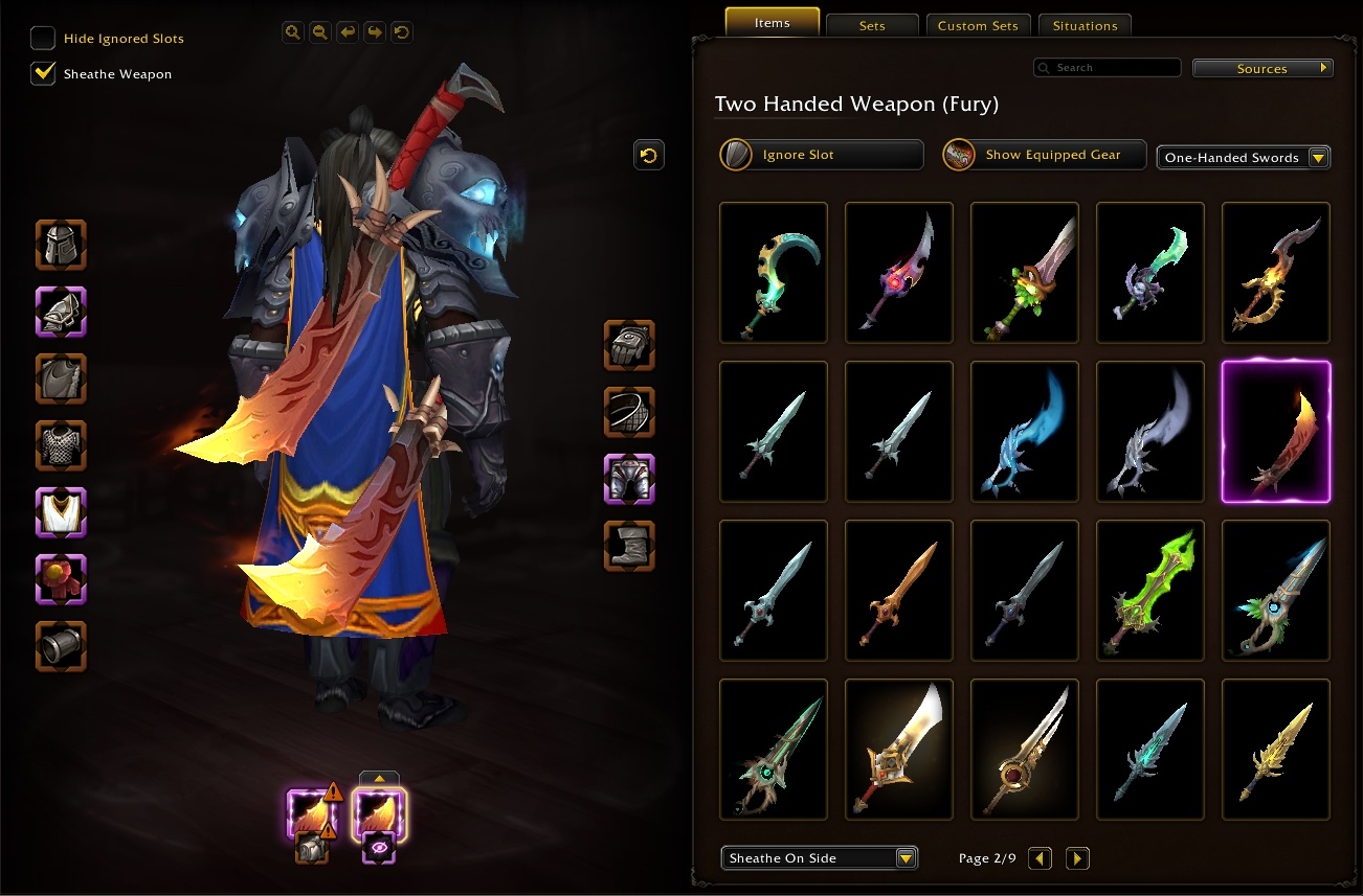 Настраивайте параметры отображения независимо для каждой руки.