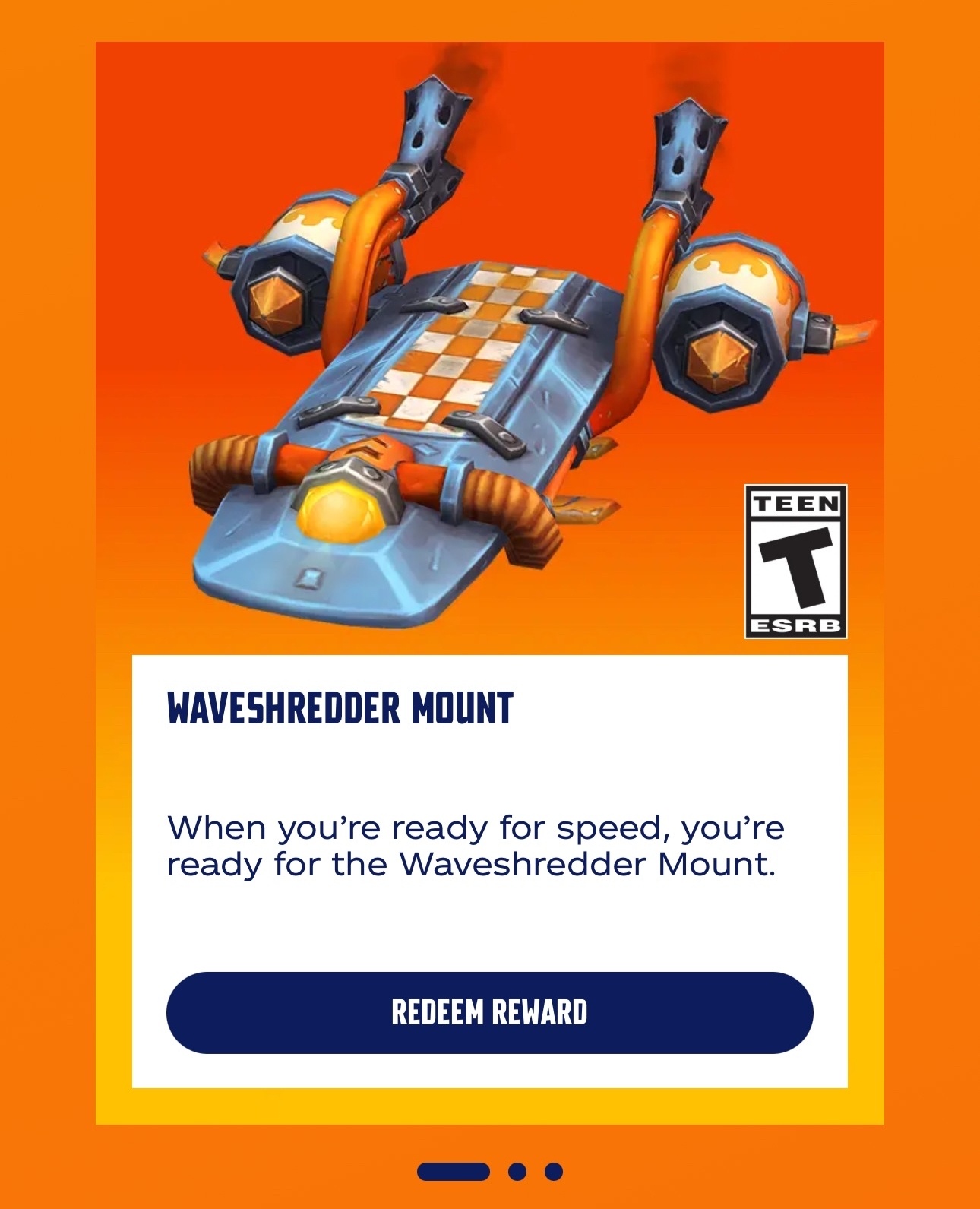 Награда: средство передвижения Фантастический гоблинский волнокрошшер