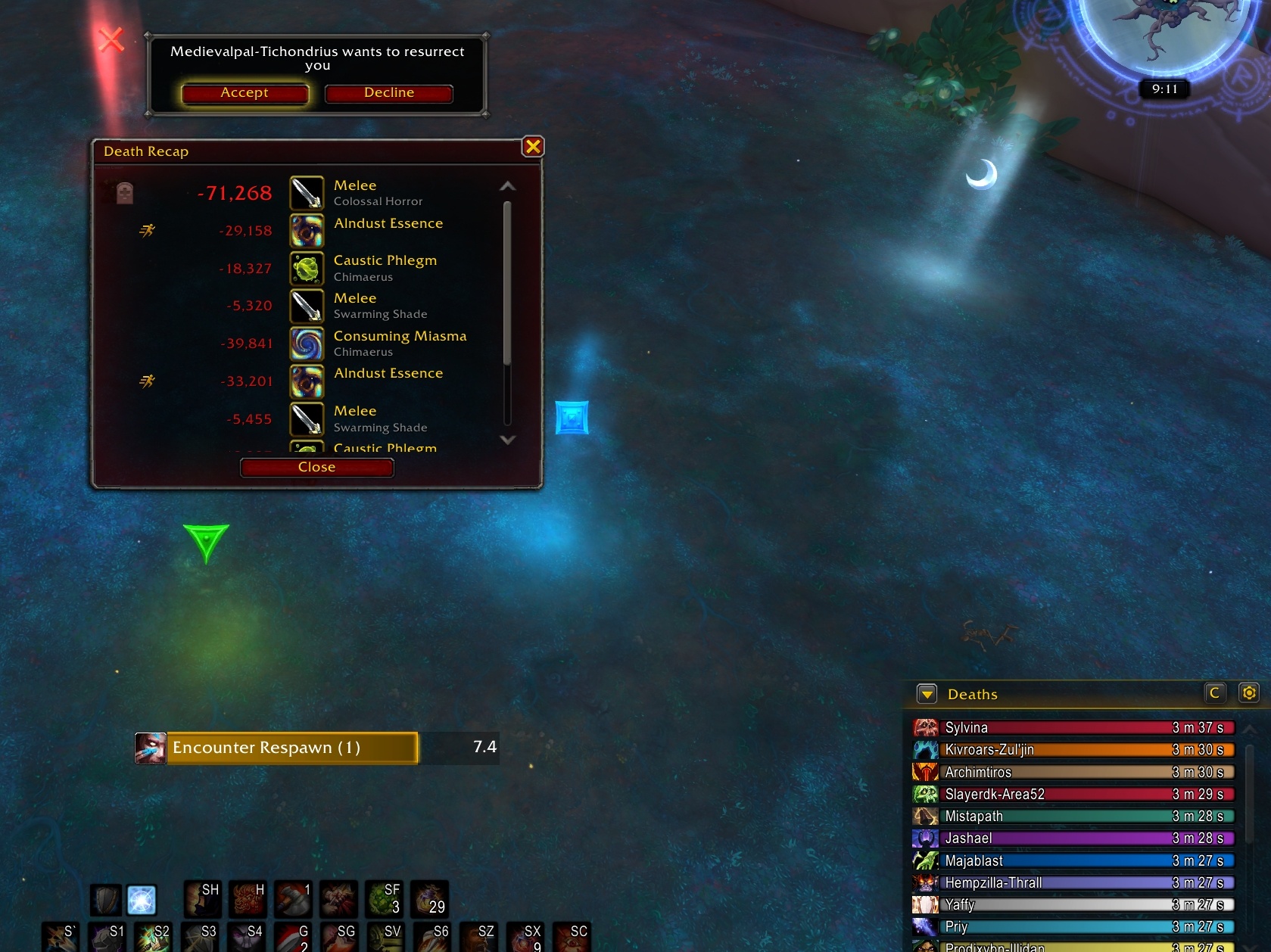 Нажатие на большую красную кнопку «Обзор» вызывает отчет танка, так как он умер последним.