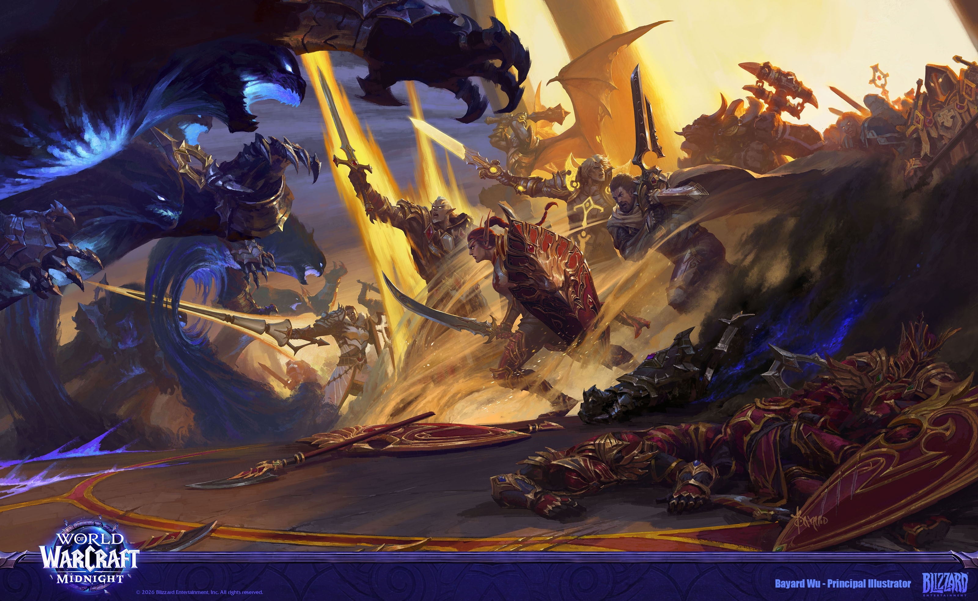 Ключевой арт Защиты Солнечного Колодца за авторством Баярда Ву