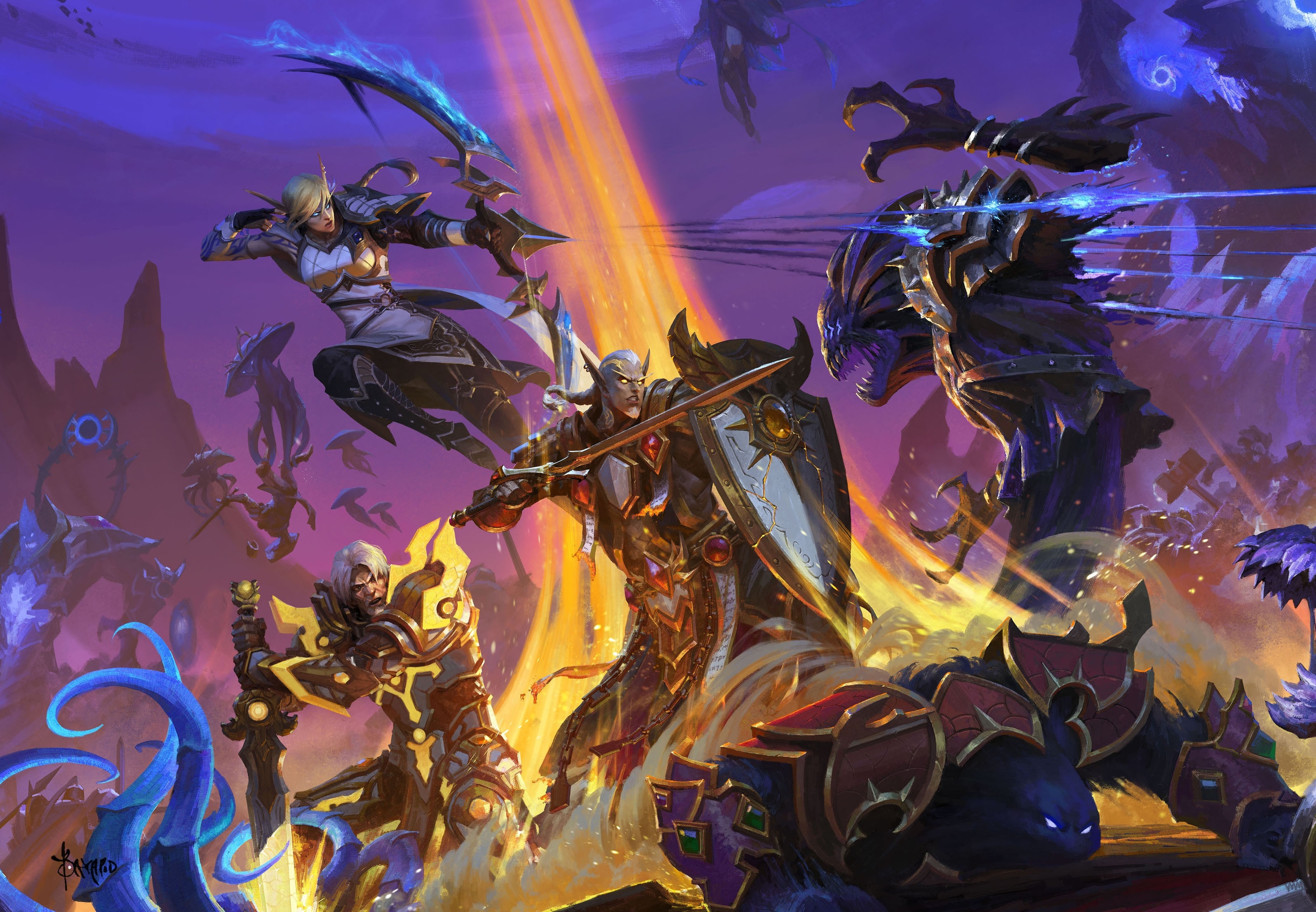 Крупный план ключевого арта Шпиля Бездны за авторством Баярда Ву