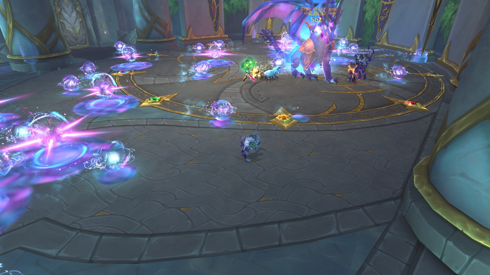 Магические расколы в бою с Эхом Дорагосы