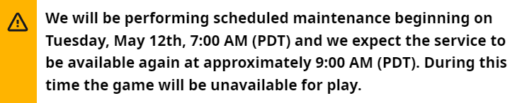 WoW Maintenance
