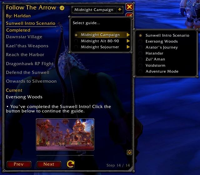 Follow the Arrow Main Window