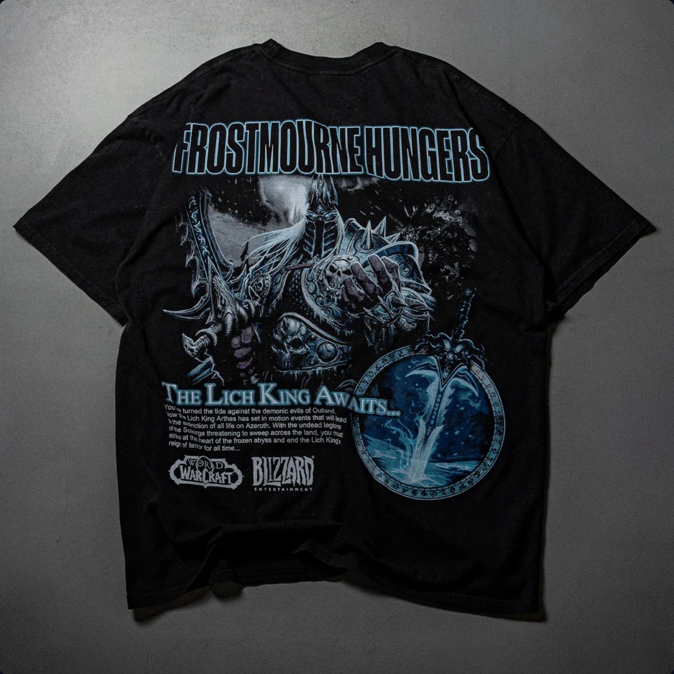 Черная футболка «Frostmourne Hungers»