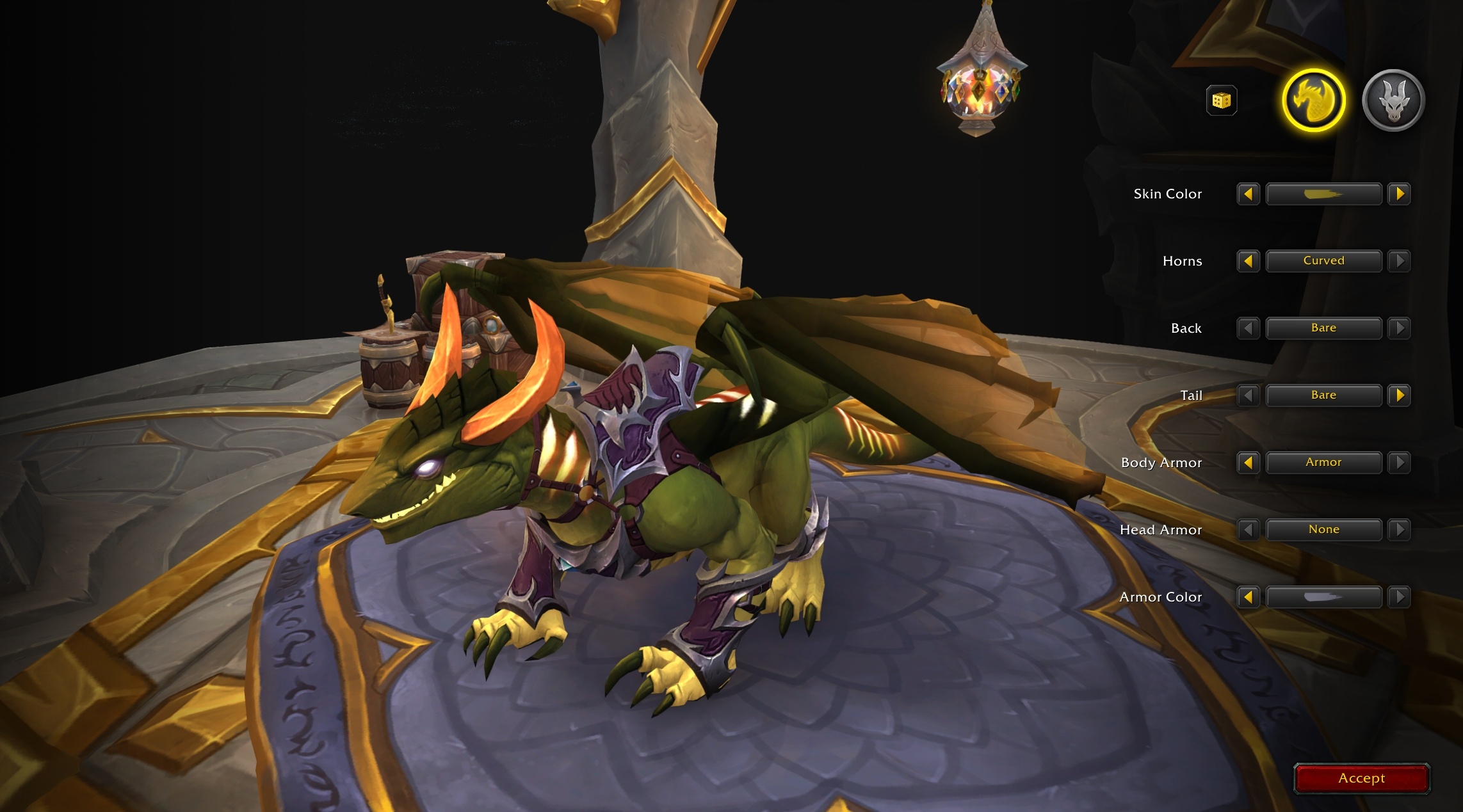 Grotto Netherwing Drake Purple and Silver Armor
