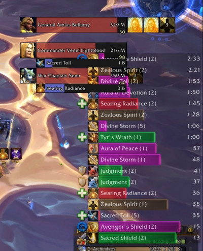 Vanguard timers