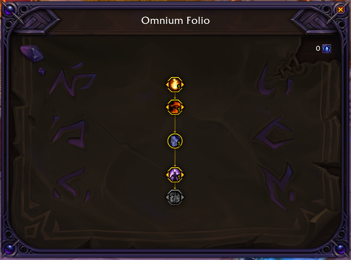 Omnium Folio Menu