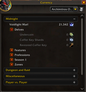 Currency tab overhaul