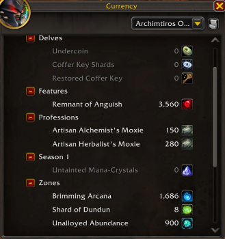 Currency tab overhaul