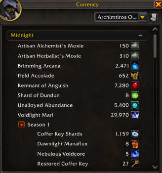 Old Currency tab