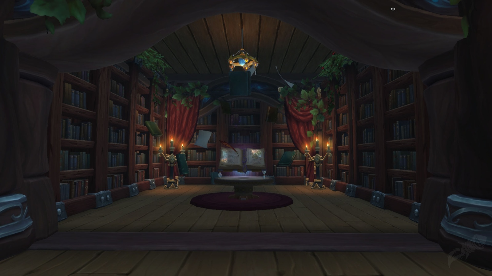 Wow Library Blueprint Elegant Library - World of Warcraft