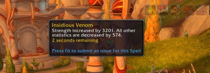 Insidious Venom buff