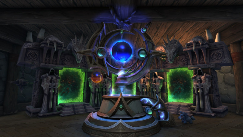 Omnium Folio with Dark Portals in Background
