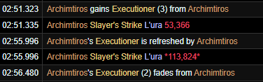 Slayer's Strike Executioner Buffs