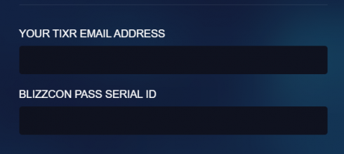 BlizzCon Pass Serial ID step 1