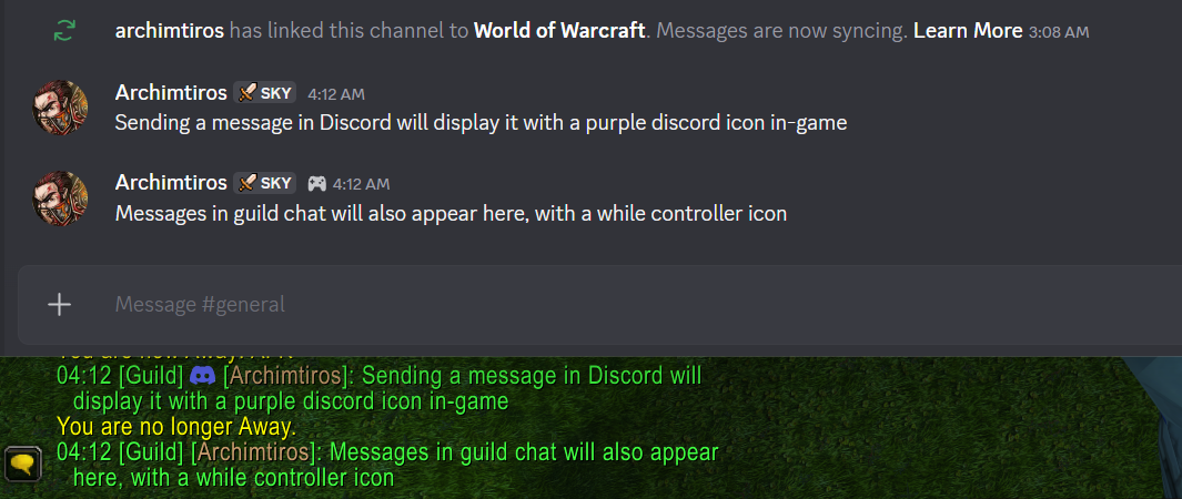 Связанный чат Discord