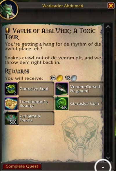 Vaults of Atal'Utek Quest
