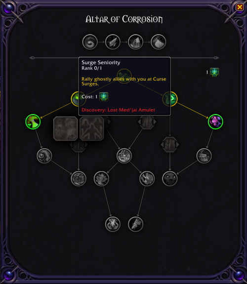 Atal'Utek Altar of Corrosion Talent Tree