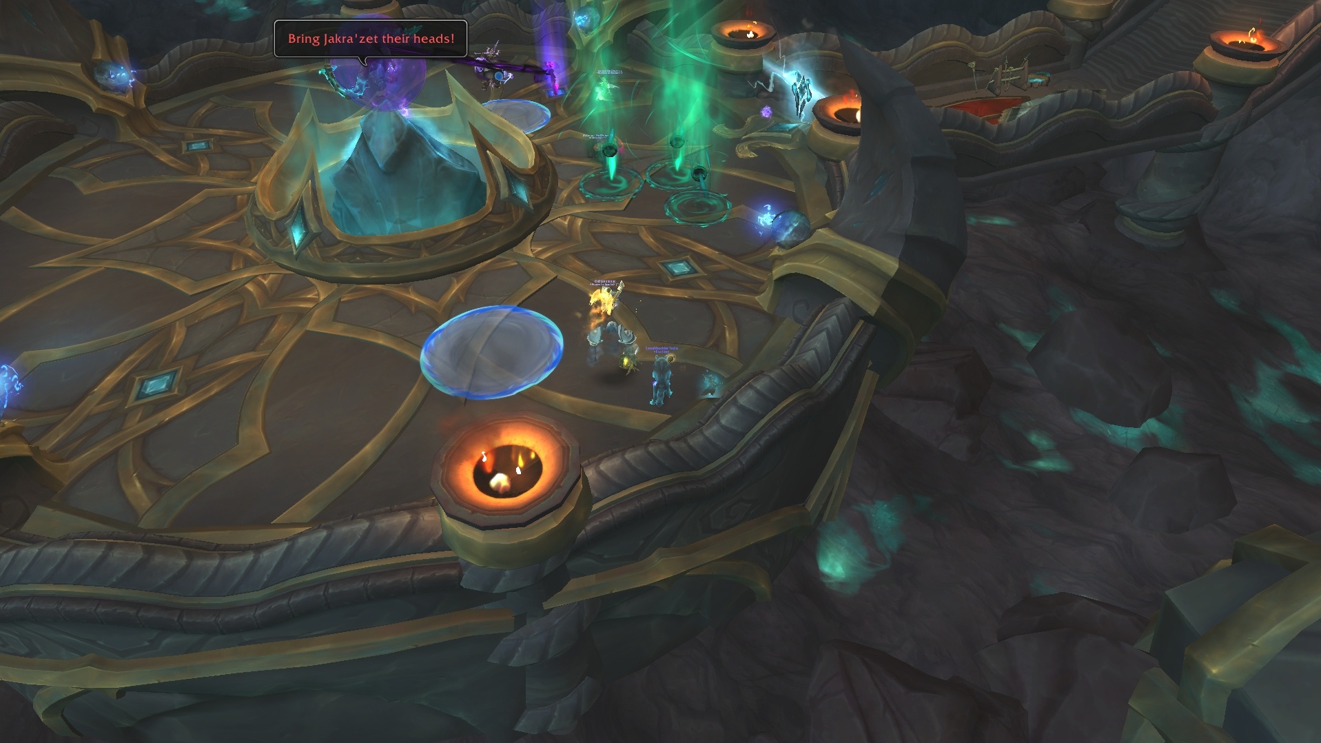 The green orbs spawn after defeating the Corrupted Guardian.
