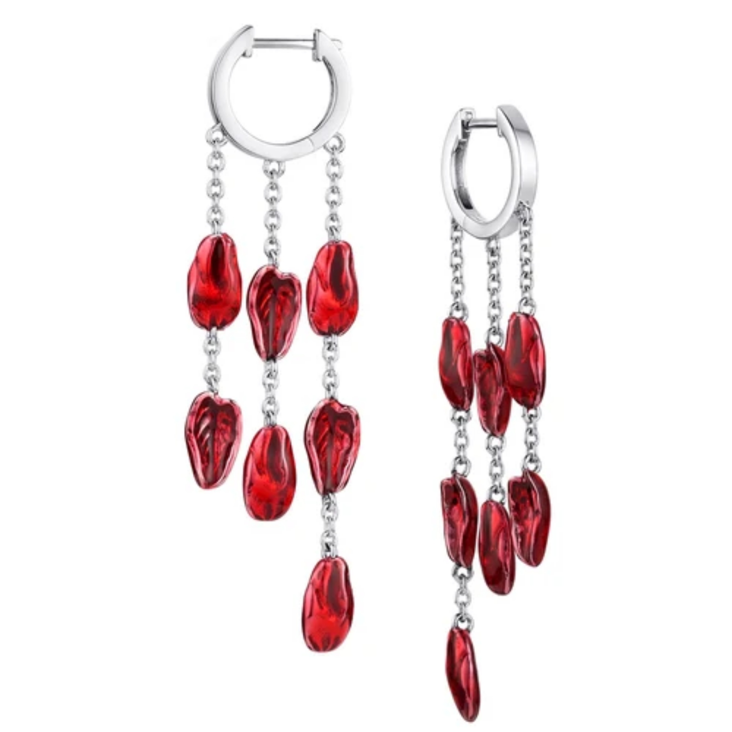 Lilith Blood Petal Earrings