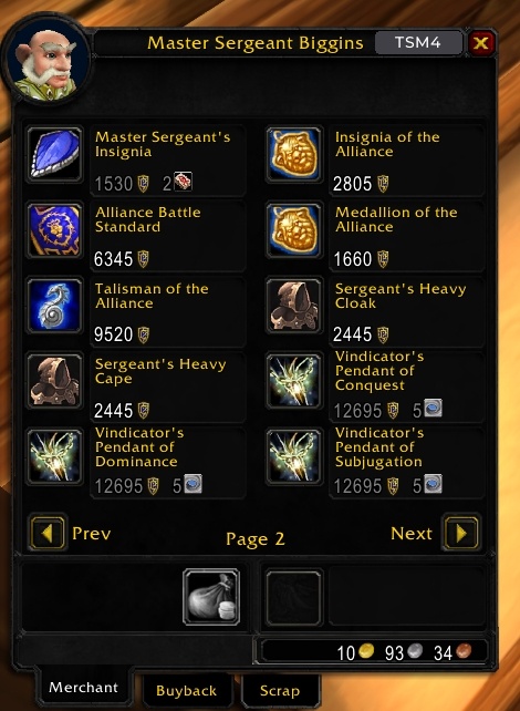 Honor Points S3 Gear 1