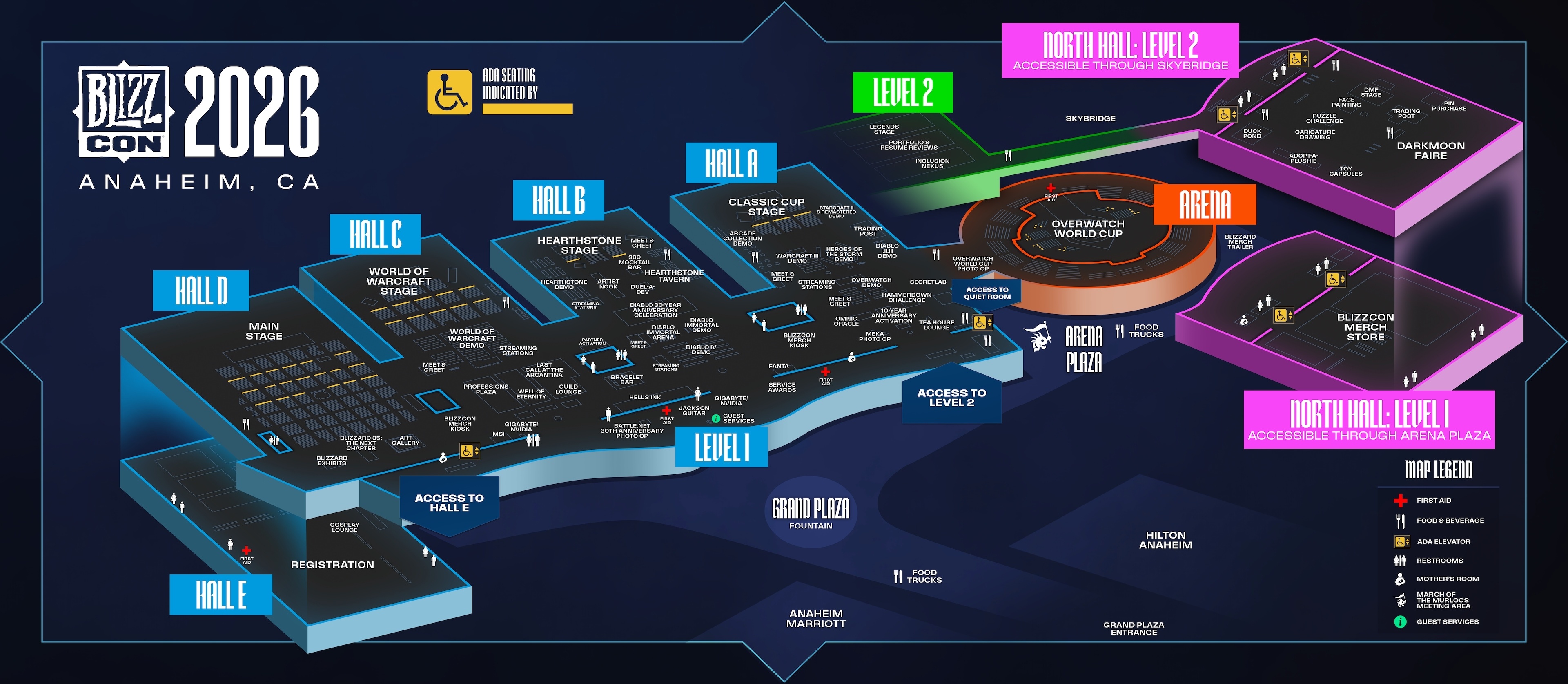 карта blizzcon