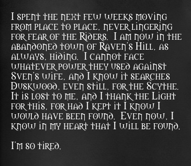 Last Page of Jitters' Journal
