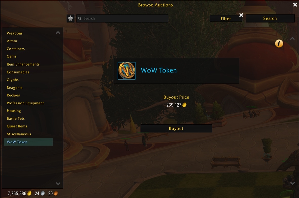 WoW Token 9/7