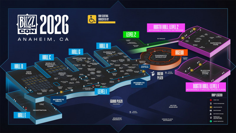 blizzcon venue map