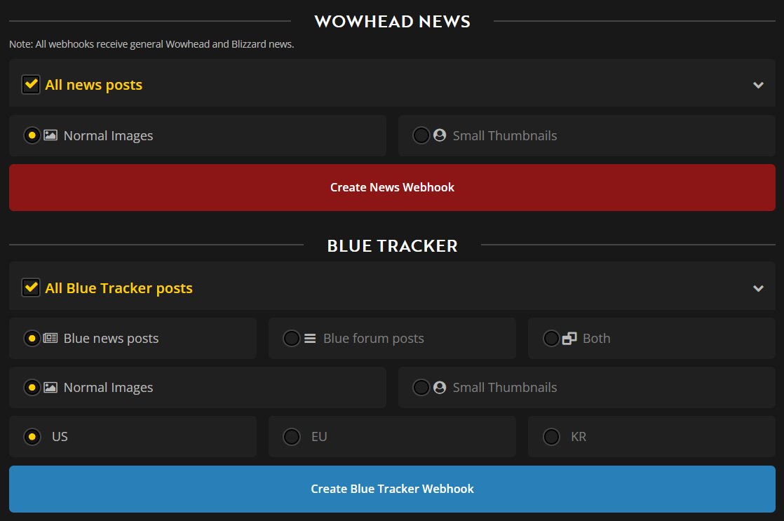 webhook setup