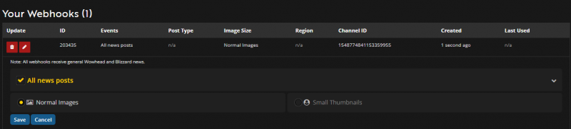 webhook setup
