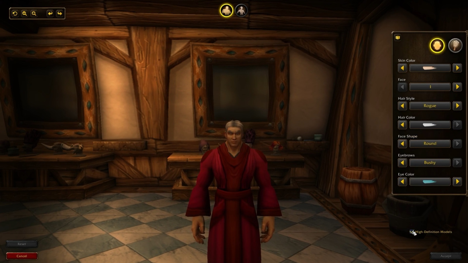 HD models barbershop UI