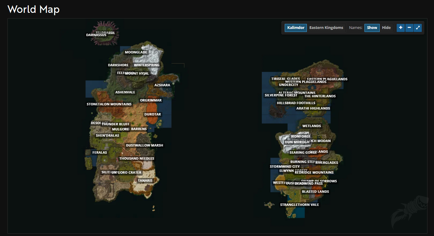 Wowhead World Map WoW Forever