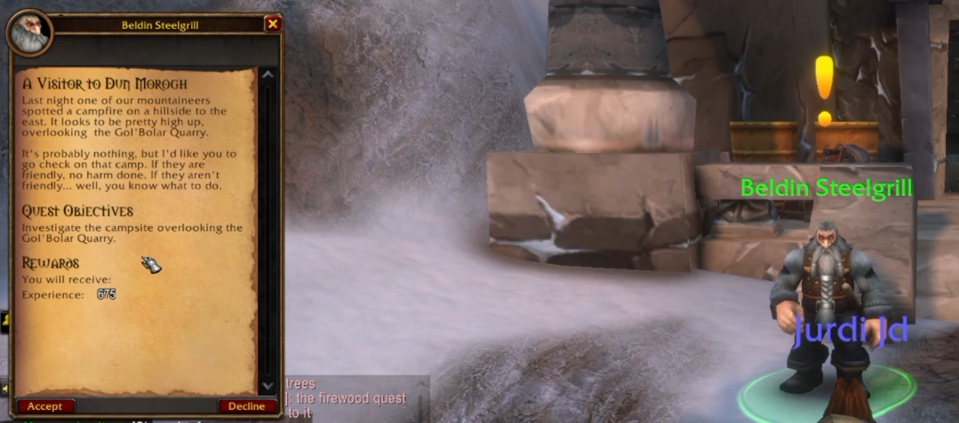 A Visitor in Dun Morogh WoW Forever